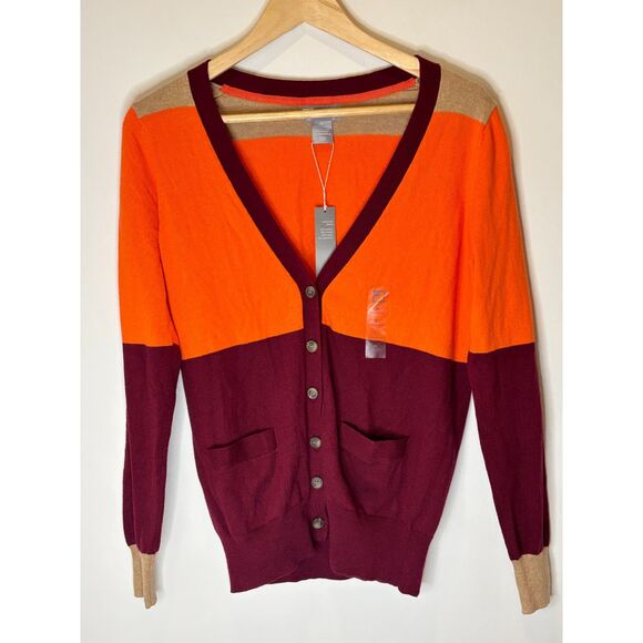 JCP Cotton Cashmere Modal Vneck Sweater Cardigan Size Small-Medium NEW L16 - Picture 1 of 12